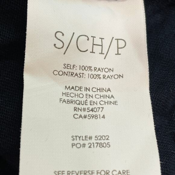 CAbi 5202 Navy Blue Cross Back Loose Fit Thin Strap Keyhole Back Tank Top S - Picture 11 of 11